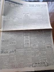 Cumhuriyet Gazetesi - 18 Kasım 1947 - Parti Ve Memleket İçin En Büyük Tehlike Yazan Nadir Nadi Köşe Yazısı - Cumhuriyet Halk Partisi Kurultayı İsmet İnönü'nün Nutku İle Açıldı Fotoğraf - İsmet İnönü'nün Nutku - Toplantı Elektrikli Bir Hava İçinde Geçti - Türkiye Genelkurmay Başkanı General Salih Omurtağın Amerika'ya Ziyaretin Hoş Tarafları - Cerrahpaşa Verem Hastanesi Açılıyor - Cumhuriyet Halk Partisi Kurultayında Şükrü Saracoğlu ve Müşahid Olarak Çağrılan Demokrat Parti Temsilcileri - Kaymakam Hüsnü Gider Tarafından Dövülen Demokrat Parti'li Ali Şahinşah - Kısa Bir Dolaşmanın Notları Yazan Nadir Nadi Yazı Dizisi - Şeref Stadyumu Depo Oluyor - Rüya Gibi Nakleden Hamdi Varoğlu Yazı Dizisi - Birmanyanın İstiklali Ömer Rıza Doğrul Köşe Yazısı - Isparta'da Yeni Bir Seçim Davası - Çocuk Kitapları Sergisi Açıldı - Zehra Herkesin Kadını Şark Sinemasında - Yeni Ses Opereti Geçim Dünyası - Perihan Altındağ Mustafa Kovancı Ve Semiha Altın Kadıköy Opera Sinemasında - Canlı Domuz Satışı