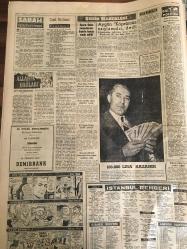 YENİ SABAH GAZETESİ 17 MAYIS 1959 YIL :22 SAYI :7257--DP Genel İdare Kurulu ile CHP Meclisi Uzun Toplantılar Yaptı ---Kadın yüzünden iki cinayet daha işlendi --2 Otobüs çarpıştı altı kişi öldü ---Yetkiner ,Gazeteci -polis ihtilafına  müdahale etti ---Pavyonun önünde bir ceset bulundu ---Dış borçların taksitleri ve tediye tarihi belli oldu --Rüşvet alan iki polis ile bir zabıta memuru dün tevkif edildiler --34 Yıldır uyumayan yaşayan adam  öldü --Zitaf gecesi enkaz altında öldüler ---Çiçek Bayramı :Siyavuşgil --İstanbul Rehberi ---Cenevre de işler çıkmaza girdi --Amerikan 6.filoda Amerikalı bir Türk askerlik yapıyor ---Akhisar da zelzele oldu ---Unesco Milli Komisyonu dün çalışmaya başladı --Fenerbahçe -Beşiktaş prestij için oynuyor --Galatasaray ,Karagümrük ü ilk devrede mağlup etti :3-2--İ.Spor Beykoz la berabere kaldı :0-0---Göztepe :2 G.Birliği :1 Demirspor :1 K.Yaka :1---Güreş Şampiyonası bugün sona eriyor ---Ordu Takımı bugün Roma ya gidiyor --Ruslar ayaklı balina yakalattı ---