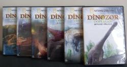 NATİONAL GEOGRAPHIC DİNOZOR DOSYALARI  6 DVD BELGESEL SETİ.  KONDİSYON YÜKSEK KOLEKSİYONLUK NADİR