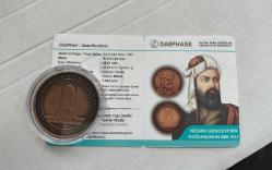 2021 NİZAMİ GENCEVİ'NİN DOĞUMUNUN 880.YILI HATIRA PARASI BRONZ
