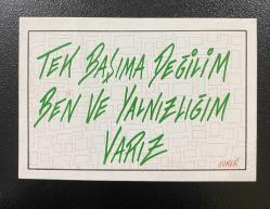 Eski duvar yazısı 6 x 10 cm