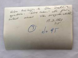 CİHAN ÜNAL'IN ORİJİNAL 3'LÜ FOTOĞRAF SETİ, 16 x 10,5 cm EBADINDA - CİHAN ÜNAL ve GÜLŞEN BUBİKOĞLU'NUN BAŞROLLERDE OYNADIĞI ''İHTİRAS'' ADLI FİLMİN ÇEKİMLERİNDEN 3 FARKLI KARE,  SUİKAST SAHNESİ YILDIZ SARAYI'NDA ÇEKİLDİ, 11 EYLÜL 1983
