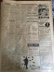 YENİ SABAH GAZETESİ  28 MAYIS 1959 YIL :22 SAYI :7268--CHP li Mebuslar dün de meclise iştirak etmediler --Dulles dün büyük bir törenle defnedildi ---Başvekilin yemekli toplantısı çok geniş  tefsirlere yol açtı ---Dün altı kişi trafik kazasında can verdi --Tiyatro heveslisine :Siyavuşgil ---İstanbul Rehberi ---Karayara  hastalığına ait araştırmalar neticelendi --20 Bin gemi adamı Dz Bankasını dava edecek --Krutçef ,Arnavutluk da tehdit savurmaya başladı --Buğday primi hakkında henüz karar verilemedi ---Teselli grubundaki ikinci maçımızda İtalya ya yenildik --Macarlar Basketbol ziyafeti çektiler ---Rusya -Bulgaristan  bu gece karşılaşıyor ---Genç basketbolcular arasında her sene 5 li turuna yapılacak ---Riyaseticumhur orkestrasının eski şefi bir basın toplantısı yaptı ---Dün yirmi gazeteci muhakeme edildi ---Çankaya civarına düşen boş benzin  deposu  telaş ve heyecan yarattı ---Fransız ordusu Tunus a girdi --