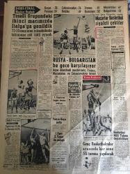 YENİ SABAH GAZETESİ  28 MAYIS 1959 YIL :22 SAYI :7268--CHP li Mebuslar dün de meclise iştirak etmediler --Dulles dün büyük bir törenle defnedildi ---Başvekilin yemekli toplantısı çok geniş  tefsirlere yol açtı ---Dün altı kişi trafik kazasında can verdi --Tiyatro heveslisine :Siyavuşgil ---İstanbul Rehberi ---Karayara  hastalığına ait araştırmalar neticelendi --20 Bin gemi adamı Dz Bankasını dava edecek --Krutçef ,Arnavutluk da tehdit savurmaya başladı --Buğday primi hakkında henüz karar verilemedi ---Teselli grubundaki ikinci maçımızda İtalya ya yenildik --Macarlar Basketbol ziyafeti çektiler ---Rusya -Bulgaristan  bu gece karşılaşıyor ---Genç basketbolcular arasında her sene 5 li turuna yapılacak ---Riyaseticumhur orkestrasının eski şefi bir basın toplantısı yaptı ---Dün yirmi gazeteci muhakeme edildi ---Çankaya civarına düşen boş benzin  deposu  telaş ve heyecan yarattı ---Fransız ordusu Tunus a girdi --