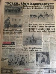 YENİ SABAH GAZETESİ 7 AĞUSTOS 1958 YIL :21 SAYI :6976--İngiltere Başvekili Ankara ya geliyor --Üç Korgeneral ,bir Koramiral ,yedi Tümgeneral ve Kırk Albay terfi etti ---Benzin ve gaza zam yapılması muhtemel --Mühim bir döviz kaçakçılığı daha meydana çıkarıldı ---Yunanistan a kaçmak isteyen 5 kişi yakalandı ---Bağdat B.Elçimiz  mühim görüşmelerde bulunuyor ---Belediyenin Duvarı :Siyavuşgil --İstanbul Rehberi ---B.Milletler Genel Kurulunda Ortadoğu Buhranı Görüşülecek ---Yeni mali tedbirler Dz Bankasına yaradı ---Üçler  lig e hazırlanıyor --Komite ,Yılmaz ı Karşıyaka da bıraktı ve Ceza Heyetine verdi ,Kadri nin satış bedeli değişmedi --Yüzme birinciliklerinde finaller bugün başlıyor --Molnar çalıştıracak genç futbolcu arıyor --Bayar ,Koraltan ve Menderes Ankara da --Duraklar değişince ücretler değişti ---