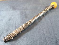 AnTiKa OSMANLI GÜmÜş UZUN SiGaRa AĞIZLIĞI....MİSKEVİLİ 21cm