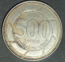 LÜBNAN   2006   500  LIVRES