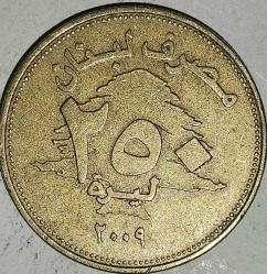 LÜBNAN 2009     250  LİVRES