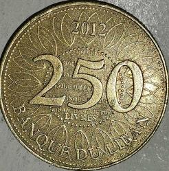 LÜBNAN 2012     250  LİVRES