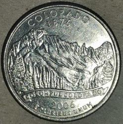 AMERİKA 2006 P   25 CENT ÇEYREK DOLAR HATIRA  COLORADO