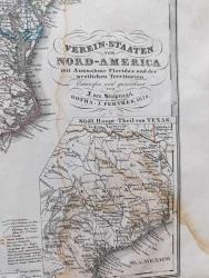 SE1---1870 BASKISI KUZEY AMERİKA HARİTASI