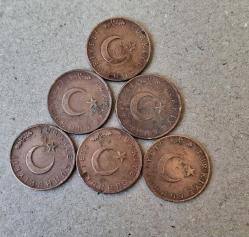 126// 10 Kuruş(1969,70,71,72,73,74) Tam Set Çok nadir