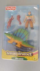 FISHER PRICE Imaginext Dikenli Dimetrodon Dinozor Balıkçısı  H0043 2004 YILI KULLANILMAMIŞ ORJİNAL KUTUSUNDA SIFIR.