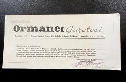 1974 Ormancı Gazetesinden Hacivat Karagöz temalı Senatör ve Milletvekillerine Ahmet Künksatan ıslak imzalı çok Nadir kartpostal