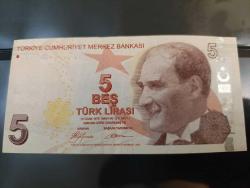 PR109--------KAĞIT PARA---- BEŞ BİN TÜRK LİRASI