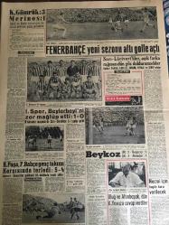 YENİ SABAH GAZETESİ 11 AĞUSTOS 1958 YIL :21 SAYI :6980--Ankara görüşmeleri sona erdi : Resmi tebliğinde ,tarafların birbirlerine görüşlerini açıkladıkları belirtiliyor --Lübnan da Chammoun  taraftarı üç Suriyeli lider öldürüldü --DP Grubu bugün de toplanacak --Krutçef bir harp olursa ,Batılıları  mahvederiz diyor ---Bölükbaşı ,dün iktidarın hücumlarına cevap verdi --200 Tahmil ve tahliye işçisi dün grev yaptı ---Fırtına ve yağmurlar iş hayatını aksattı ---Aylıklar ne olacak :Siyavuşgil --İstanbul Rehberi ---İstanbulluların büyük bir kısmı ,telefon konuşmalarına iki misli para ödüyor --CMP Emirgan Ocak Kongresi Hadiseli Geçti ---Ruslar festivalde tehditte bulundular ---CHP ve Hür P sekreterleri  aynı gün seyahati çıkıyor ---K.Gümrük :3 Merinos :1--Fenerbahçe  yeni sezonu altı golle açtı --I.Spor ,Beylerbeyi ni zor mağlup etti :1-0--K.Paşa ,Fenerbahçe  genç takımı karşısında terledi :5-4--Uluğ ve Altınbaşak dün K.Yavuz a cevap verdiler ---