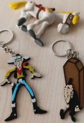 Düldül figür oyuncak ve Red Kit Mezarcı Tabutçu anahtarlık süs set koleksiyon dekor tasarım hediye nostalji