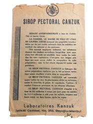 Kanzuk Öksürük Şurubu - Kanzuk Laboratuarı / İki lisanda reklam (Haliyle)