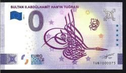 ** AVRUPA  BİRLİĞİ ( SULTAN  II. ABDÜLHAMİT  HAN' IN  TUĞRASI - 0  EURO  ) 2022 * HATIRA - ÇİL