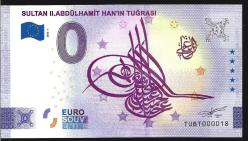 ** AVRUPA  BİRLİĞİ ( SULTAN  II. ABDÜLHAMİT  HAN' IN  TUĞRASI - 0  EURO  ) 2022 * HATIRA - ÇİL