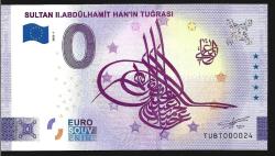 ** AVRUPA  BİRLİĞİ ( SULTAN  II. ABDÜLHAMİT  HAN' IN  TUĞRASI - 0  EURO  ) 2022 * HATIRA - ÇİL