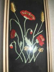 AHŞAP ÇERÇEVELİ   -   SARMA İP İŞLEMELİ - PANO - 24X45 CM
