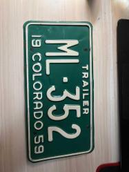 ORJİNAL Amerika Colorado Plaka 30x15