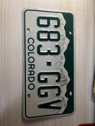 ORJİNAL Amerika Colorado Plaka 30x15