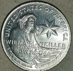 AMERİKA 2022 D     25 CENT  ÇEYREK DOLAR  HATIRA  WILMA MANKILLER