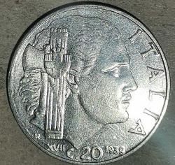 İTALYA 1939   20  CENTESIMI