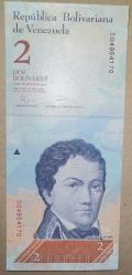 VENEZUELA 2 BOLIVARES   KAĞIT PARA