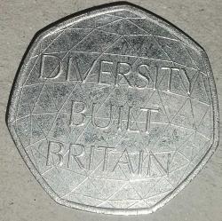 İNGİLTERE  2020  50 PENCE  HATIRA British Diversity
