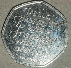 İNGİLTERE 2020 50 PENCE HATIRA Brexit