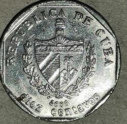 KÜBA  2008    10 CENTAVOS