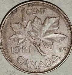 KANADA 1981  1 CENT