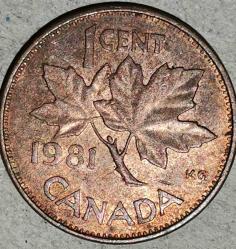 KANADA 1981  1 CENT