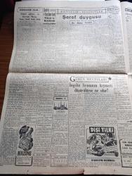 Cumhuriyet Gazetesi - 15 Temmuz 1949 - Dost Amerika Bunu Anlamalıdır Yazan Abidin Daver Köşe Yazısı - İngiltere'de Şeker De Vesikaya Tabi Tutuldu - Nihat Erim Dün İzmir'de Gizli Bir Toplantı Yaptı - Hindistan Başbakanı Pandit Nehru'ya Suikast - Papa Komünizme Karşı Savaş Açtı - Kaçakçı Yahudiler - Halka Ucuz Radyo Teminine Çalışılıyor - Şeref Duygusu Yazan Ordinaryüs Profesör Doktor Hıfzı Veldet - Camilerimiz - Güreşlerin Filmi Hafif Sıklet Ve Servet Meriç Yazan İsmail Habib Sevük - Bu Kapıyı Açmayınız Yazan Anthony Gilbert Yazı Dizisi - Dimitrov'a Sofyada Yapılan Cenaze Töreni - Borsa - Türkiye Bisiklet Sürat Yarışı Dün Yapıldı - Futbolda Transfer Pazarı Bütün Harareti yönelik Devam Ediyor - D'roja Briyantin - Sulfaderme Yara Merhemi - Üstad Münir Nurettin Kalamış Kulübünde - Safiye Ayla Büyükdere Beyazparkta - Bugünkü Radyo Programı - Hessoline Boya