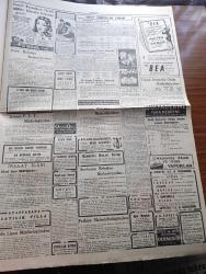 Cumhuriyet Gazetesi - 15 Temmuz 1949 - Dost Amerika Bunu Anlamalıdır Yazan Abidin Daver Köşe Yazısı - İngiltere'de Şeker De Vesikaya Tabi Tutuldu - Nihat Erim Dün İzmir'de Gizli Bir Toplantı Yaptı - Hindistan Başbakanı Pandit Nehru'ya Suikast - Papa Komünizme Karşı Savaş Açtı - Kaçakçı Yahudiler - Halka Ucuz Radyo Teminine Çalışılıyor - Şeref Duygusu Yazan Ordinaryüs Profesör Doktor Hıfzı Veldet - Camilerimiz - Güreşlerin Filmi Hafif Sıklet Ve Servet Meriç Yazan İsmail Habib Sevük - Bu Kapıyı Açmayınız Yazan Anthony Gilbert Yazı Dizisi - Dimitrov'a Sofyada Yapılan Cenaze Töreni - Borsa - Türkiye Bisiklet Sürat Yarışı Dün Yapıldı - Futbolda Transfer Pazarı Bütün Harareti yönelik Devam Ediyor - D'roja Briyantin - Sulfaderme Yara Merhemi - Üstad Münir Nurettin Kalamış Kulübünde - Safiye Ayla Büyükdere Beyazparkta - Bugünkü Radyo Programı - Hessoline Boya