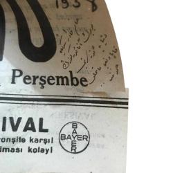 Bayer Kerevisal reklamlı - 10 İkinciteşrin (10 Kasım) 1938 Takvim yaprağı