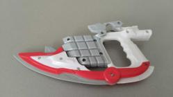 Power Rangers Silah/Blaster/Sw ord 2006 Bandai Operation Overdrive Defender tam set kullanılmış