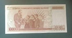 7 Emisyon I 06 Seri 100 Bin Lira Çil altı