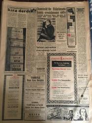 YENİ SABAH GAZETESİ 17 HAZİRAN 1959 YIL :22 SAYI :7288---Kar hadleri kaldırıldı ---Et Fiyatlarına Zam Yapıldı --Sümerbank mallarının tenzilatlı fiyatı belli oldu ---Bugün Bayram --3. Halk Oyunları Bayramı  bu sene çok canlı olacak --Lüks Nermin ,Bayramı Cezaevinde Geçirecek ---İCA yoluyla yapılacak ithalat için yeni şartlar ---İtalya dan dönüş ---Radyo Programları ---Dominik de Hükümete Ayaklanma Oldu --Yankesici çocuk mahkum olunca  ağlamaya başladı ---Amerikan dış yardımı 4 milyar 165 milyon dolar ---Galatasaray Ahmet için Beşiktaş a müracaat etti --Profesyonel futbolcular gelecek sene transfer  edemeyecekler --B Milli Takımı dün ilk idmanını yaptı ---Amatör Milli Takım Hazırlıkları Başladı --Bir kız kendisini kaçırmak isteyen şahsı öldürdü ---Yeni ihracat talimatnamesi neşredildi --Kore Değiştirme Birliğimiz Gitti --
