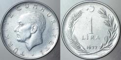 Efemera - TÜRKİYE CUMHURİYETİ 1 LİRA 1977. - kitantik - kitaLog
