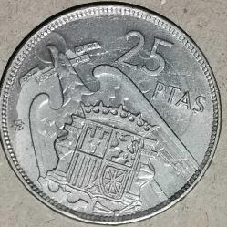İSPANYA 1957/59   25  PESETA