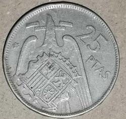 İSPANYA 1957/59   25  PESETA