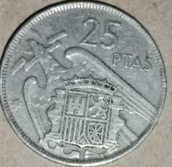 İSPANYA 1957/59   25  PESETA