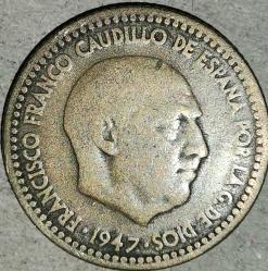 İSPANYA 1947   1  PESETA