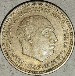 İSPANYA 1947   1  PESETA