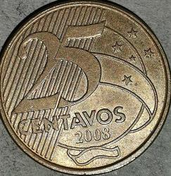 BREZİLYA 2008    25 CENTAVOS