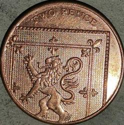 İNGİLTERE 2015   2 PENCE